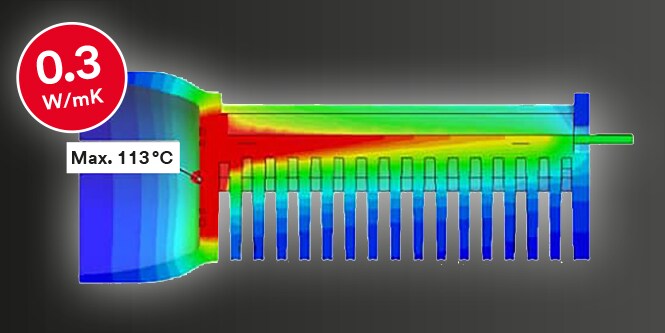 Heatmap of conventional unfilled polymer
