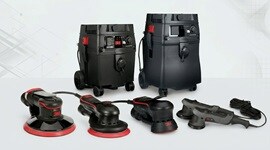 Bild einer Person, die eine Oberfläche mit der 3M™ Perfect-It™ Exzenterpoliermaschine poliert.