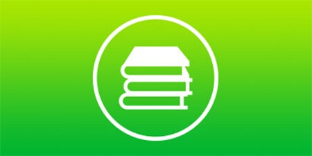 Bild mit einem Bücherstapel-Symbol
