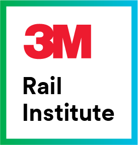3M Rail Institute-Abzeichen als Symbol für Weiterbildung und Unterstützung von Bahnbetreibern.