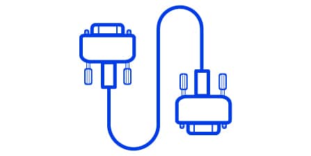 Minimalistische Darstellung eines Camera Link-Kabels
