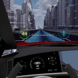 Auto Hud Head Up Display Film, Hud Fenster Reflektierende Folie  Windschutzscheibe Reflektierende Leinwand Transparent, High Definition Hud  Film kompatibel mit allen Hud