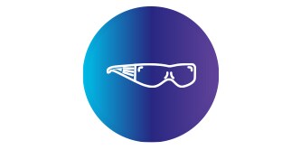 Augenschutz-Symbol
