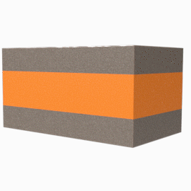Eine Animation, die zeigt, wie miteinander verklebte Fügeteile auseinandergezogen werden. Der Klebstoff reißt beim Trennen der zwei verklebten Substrate in sich. 