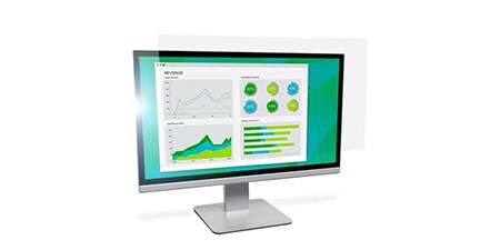 3M™ Blendschutzfilter auf einem Monitor  
