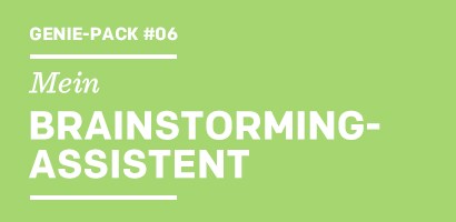 Genie-Pack Mein BRAINSTORMING-ASSISTENT
