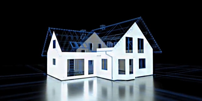 3D-Scan eines Gebäudes
