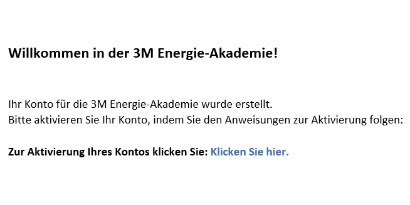 Um Ihr Konto zu aktivieren, klicken Sie hier

