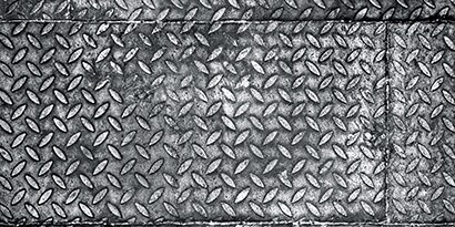 Riffelblechplatten (mit Diamant-Muster) in der industriellen Fertigung
