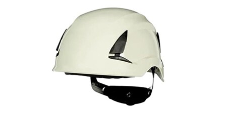 Der Schutzhelm schützt Sie vor herabfallenden und herumfliegenden Objekten.	
