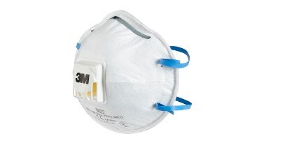 Die 3M(TM) Atemschutzmaske mit Cool Flow Ventil.
