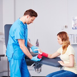 Immobilisation: Schiene