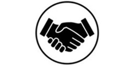 Ein Vertriebsnetz-Symbol