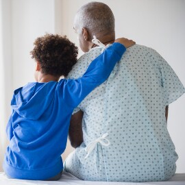 Patient, der für eine Operation vorbereitet wird