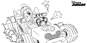 Mickey - Rennwagen
