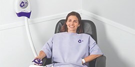 Patient, der aktiv gewärmt wird