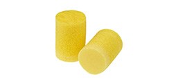Bild zeigt gelbe 3M™ E-A-R™ Classic™ Gehörschutzstöpsel