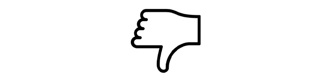 Daumen-runter-Symbol
