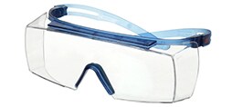 3M™ SecureFit™ 3700 Serie, SF3701SGAF-BLU, blau/blau, Scotchgard™ Antibeschlag-Beschichtung/Antikratz-Scheibe als transparente Überbrille