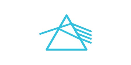 Symbol für „Reduzieren Sie Reflexionen – und Ablenkungen“ in Form eines Dreiecks, durch das Licht fällt. 
