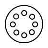 Symbol für die Oberflächenvorbereitung bei Automobilen