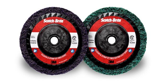 Scotch-Brite™ Grobreinigungsscheiben XT Pro und XT Pro Extra Cut