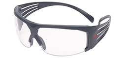 3M™ SecureFit™ 600 Serie, SF601SGAF, grau, transparente Scotchgard™ Antibeschlag-Beschichtung/Antikratz-Scheibe