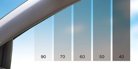 Autofenster mit Folienoption verklebt
