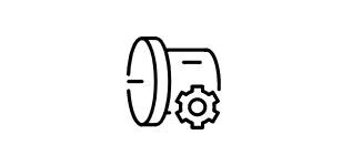 Zahnrad und Motor als Symbol für Drehmoment
