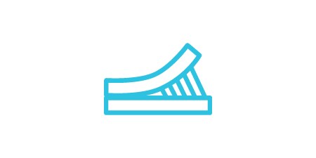 Symbol für „Kleben und Fügen“ in Form zweier Oberflächen, die miteinander verklebt werden.

