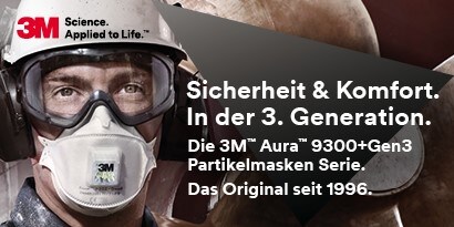 3M™ Aura™ Partikelmaske Serie 9300+Gen3