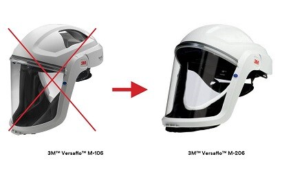 Gebläsekopfteile 3M™ Versaflo™ Serie 100 nicht mehr erhältlich!