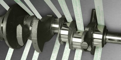 Anwendung von 3M Microfinishing Film 
