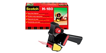 Bild eines roten Klebeband-Handabrollers

