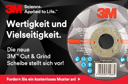 Zwei in Eins: Die neuen 3M™ Cut and Grind Wheels stellen sich vor