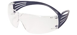 3M™ SecureFit™ 200 Serie, SF201SGAF-BLU, blau, transparente Scotchgard™ Antibeschlag-Beschichtung/Antikratz-Scheibe