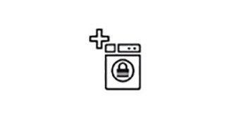 Das Icon zeigt eine Waschmaschine und ein Pluszeichen
