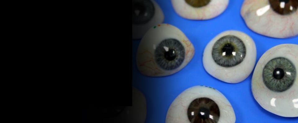 IImage of artificial eyeballs