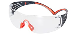 3M™ SecureFit™ 400 Serie, SF401SGAF-RED, rot/grau, transparente Scotchgard™ Antibeschlag-Beschichtung/Antikratz-Scheibe