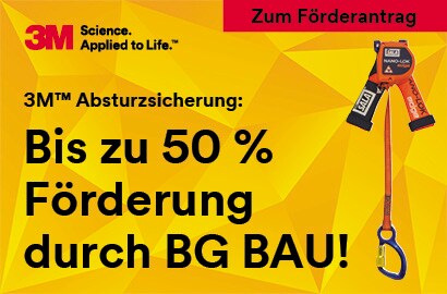 Schon beantragt? Förderung für das 3M™ DBI-Sala® Nano-Lok™ Edge Gurtband-Höhensicherungsgerät
