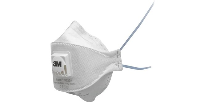 3M™ Aura™ Partikelmaske, FFP2, mit Ventil, 9322+
