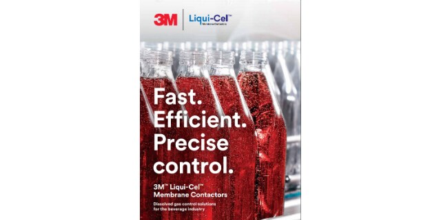 Titelseite der Broschüre: 3M™ Liqui-Cel™ Membrankontaktoren für die Getränkeherstellung
