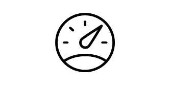 Symbol beschleunigter Produktion - Fiberscheibe
