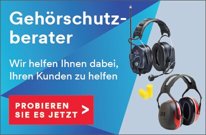 Auf der Suche nach dem richtigen Gehörschutz? Testen Sie den neuen 3M Gehörschutzberater
