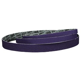 Violettes 3M Schleifband, zu einer Schleife gewickelt