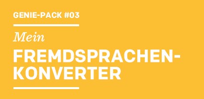 Genie-Pack Mein FREMDSPRACHEN-KONVERTER
