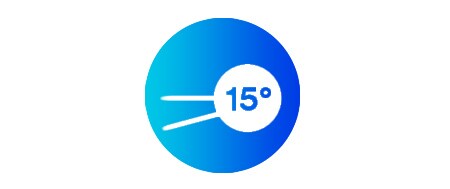  Symbol mit 15-Grad-Winkel
