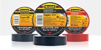 3M™ Temflex™ Vinyl-Isolierband 175, Schwarz, 19 mm x 20 m