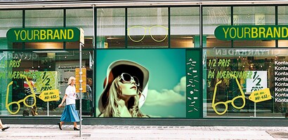 Fenstergrafiken für Werbung
