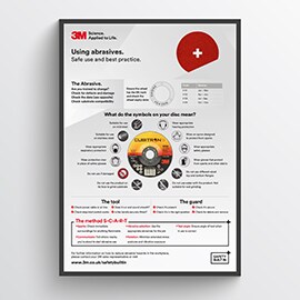 Bild des 3M Posters zu sicheren Verwendung und bewährten Methode